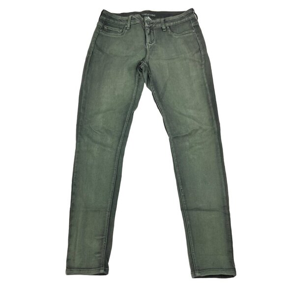 Maurices Womens Mid Rise Skinny Pants Green Size Medium Regular Stretch - Picture 1 of 8